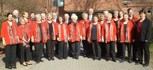 Der Preetzer Gesangverein vor dem Konzert am 20.4.2008