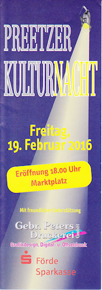 Preetzer Kulturnacht am 19.2.2016