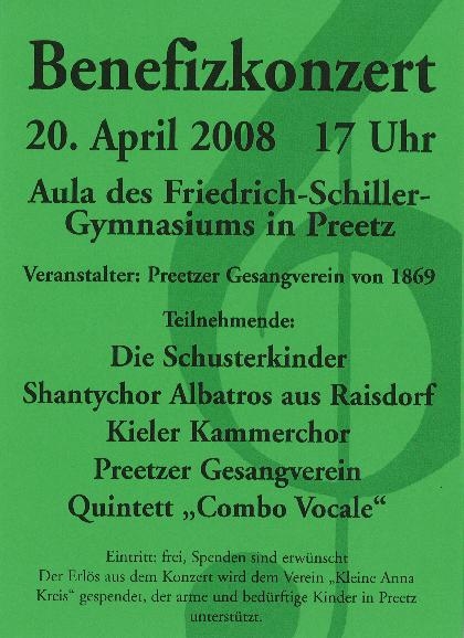 Das Plakat zum 20. 4. 2008