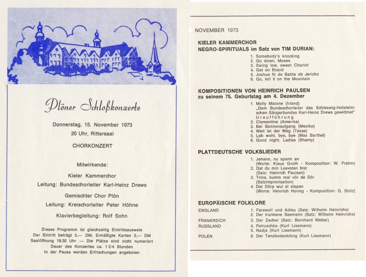 1973 - Schlosskonzert in Plön