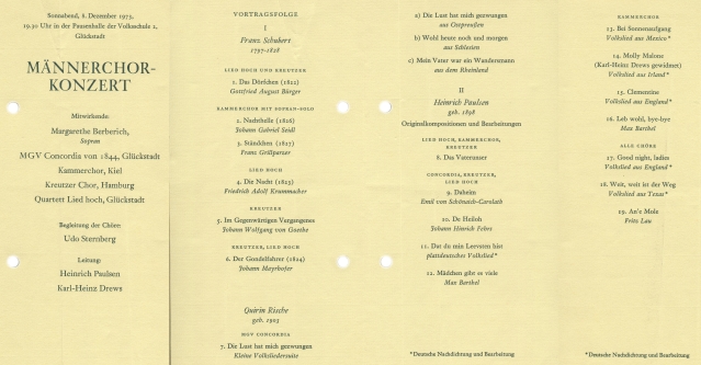 1973 - Konzert in Glückstadt
