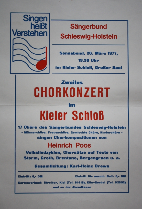 1977 - 2. Schloss-Konzert in Kiel