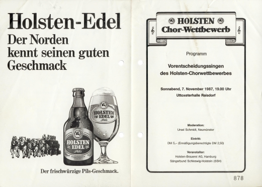 1987 - Holstenchor-Wettbewerb