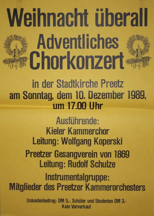 1989 - Konzert in Preetz
