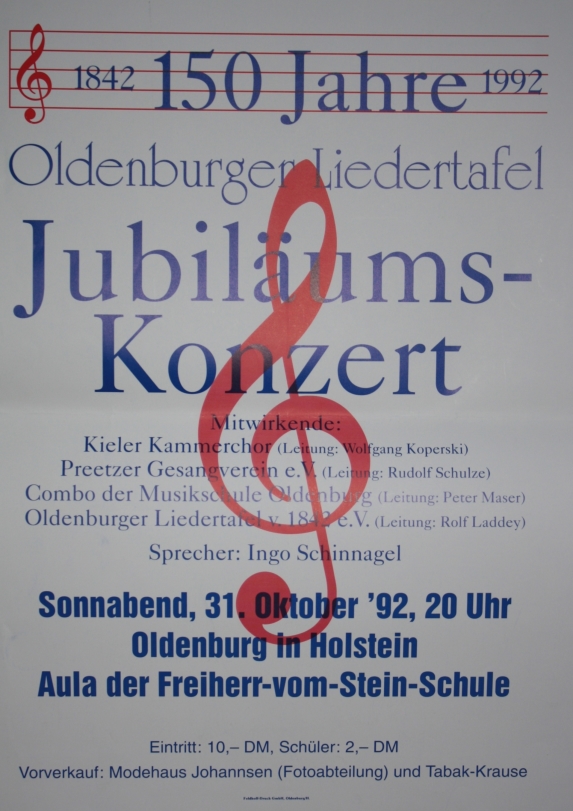 1992 - Konzert in Oldenburg