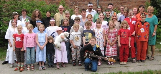 Vor der Abschlussvorstellung am 25.5.2007