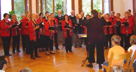 Beim Wertungssingen im Herrenhaus Salzau