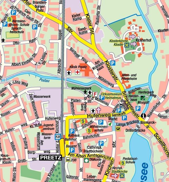 Interaktive Karte der Stadt Preetz